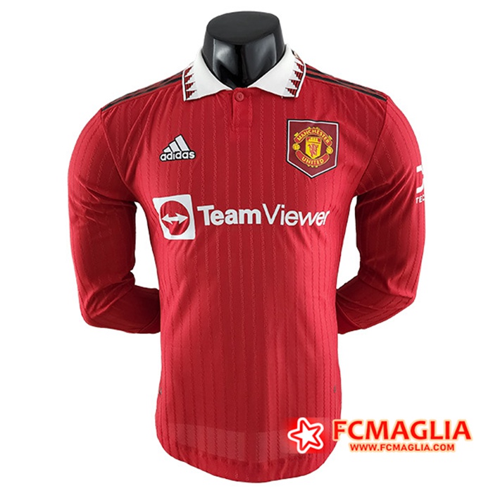 Nuove Maglie Calcio Manchester United Prima Manica Lunga A