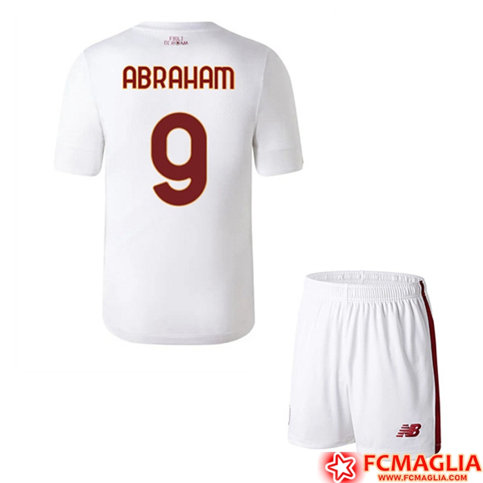 AS Roma Maglia Replica Bambino 22/23 - Abraham, Rosso, 2 ANNI : :  Moda