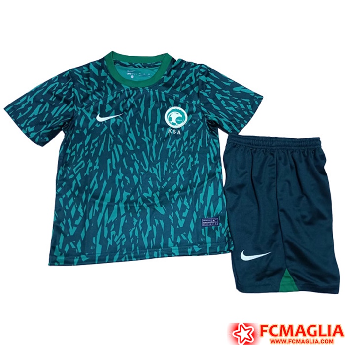 Numeri Nuova Maglie Calcio Arabia Saudita Bambino Seconda 2022 2023 