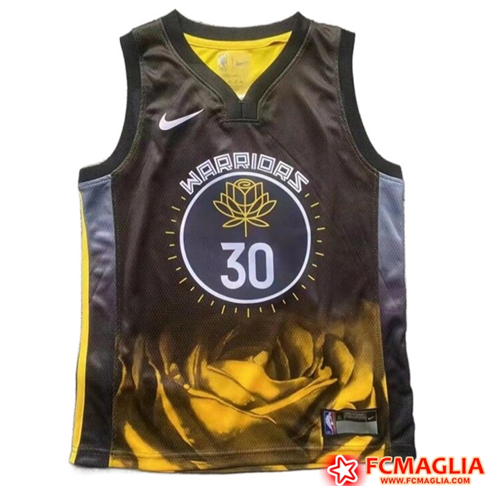 Nuova Maglia Golden State Warriors (BRISSETT #12) 2022/23 Marrone Basso ...