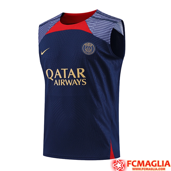 Le Nuove Canotta Allenamento PSG blu navy 2023/2024 Prezzo