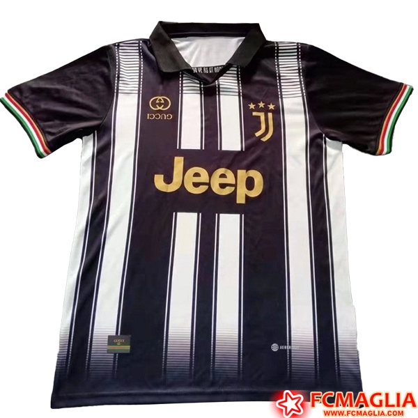 Nuove Maglie Calcio Juventus (VLAHOVIC #9) 2023/2024 Seconda A Poco Prezzo