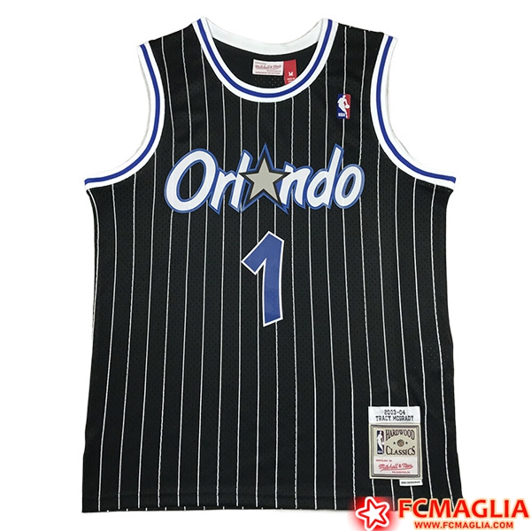 Numeri Maglia Orlando Magic (McGRADY #1) 2023/24 Nero Poco Prezzo