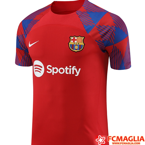 Le Nuove T Shirt Allenamento FC Barcellona Rosso 2023/2024 Prezzo