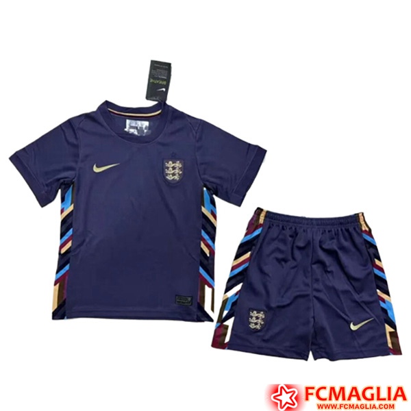 Nuova Maglie Calcio Inghilterra Bambino Seconda 2024/2025 Basso Prezzo