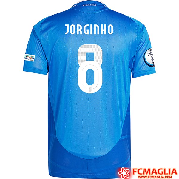 Numeri Maglie Calcio Italia JORGINHO 8 UEFA Euro 2024 Prima Poco Prezzo